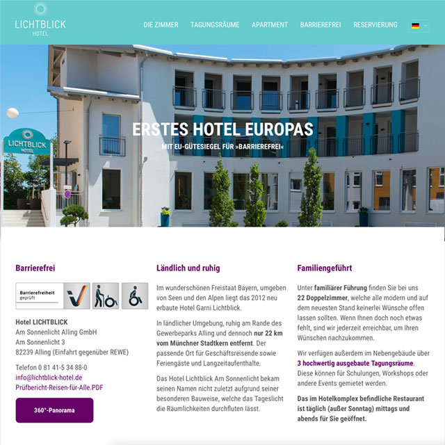 Website Lichtblick Hotel